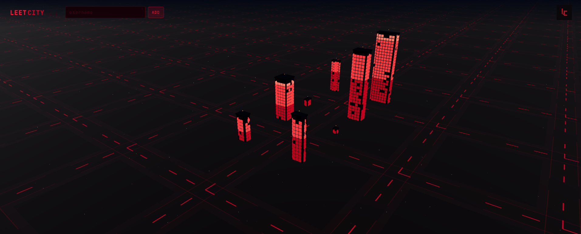 LeetCity Skyline Overview